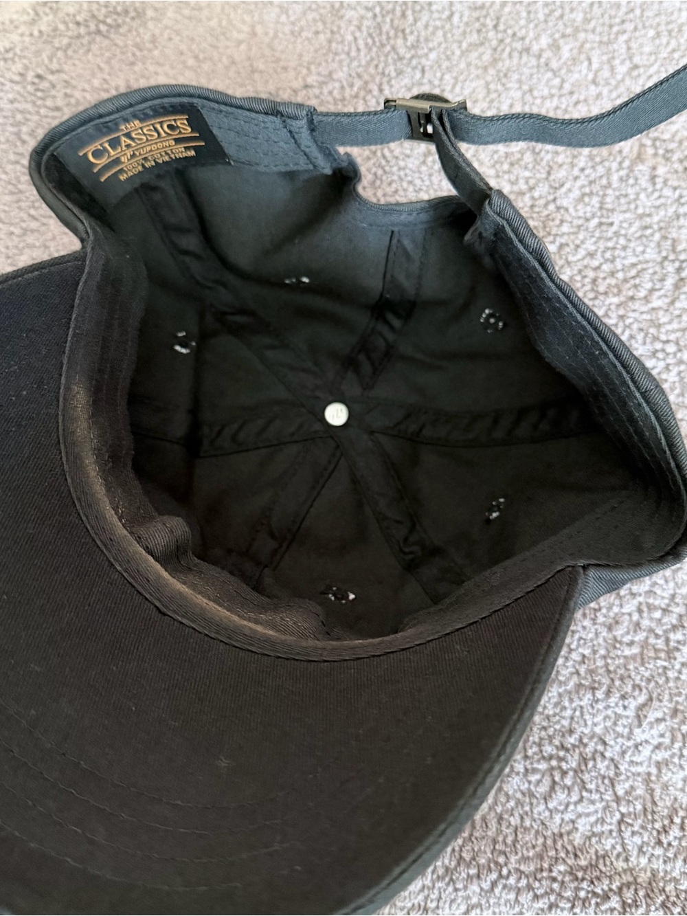 Anti Social Social Club Black Cap with White Side Logo - Picture 2 of 2